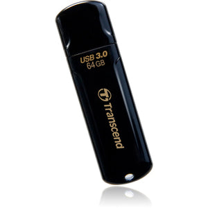Transcend JetFlash 700 700 64 GB USB 3.0 Flash Drive - Black Transcend JetFlash 700 700 64 GB USB 3.0 Flash Drive - Black